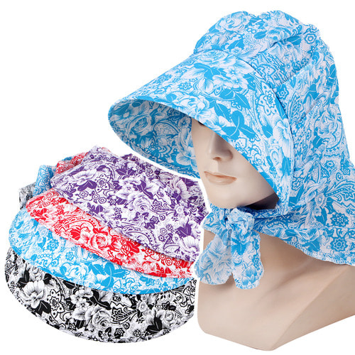 스카프 리본 끈 농모 햇빛가리개 자외선차단 썬캡 모자