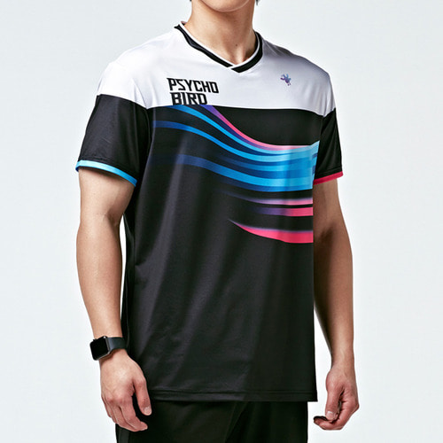 패기앤코 남성 싸이코버드 티셔츠 PSY-5010 남자 운동 스포츠 상의 운동복