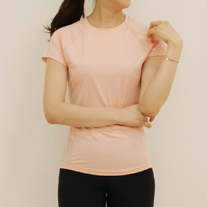 패기앤코 여성 베이직 라운드 탑 요가 티셔츠 YT-101