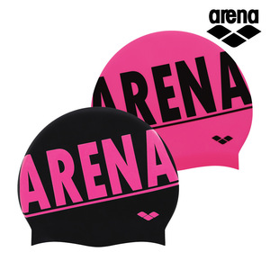 아레나 AVAAC09 실리콘 수모 블랙&amp;핑크/수영모자/수영