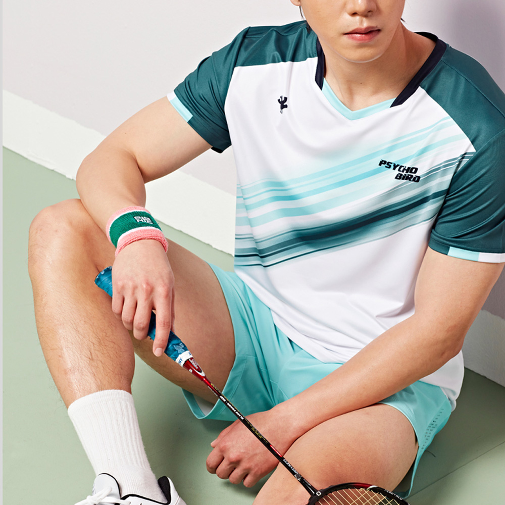 패기앤코 남성 싸이코버드 티셔츠 PSY-5003 남자 운동 스포츠 상의 운동복