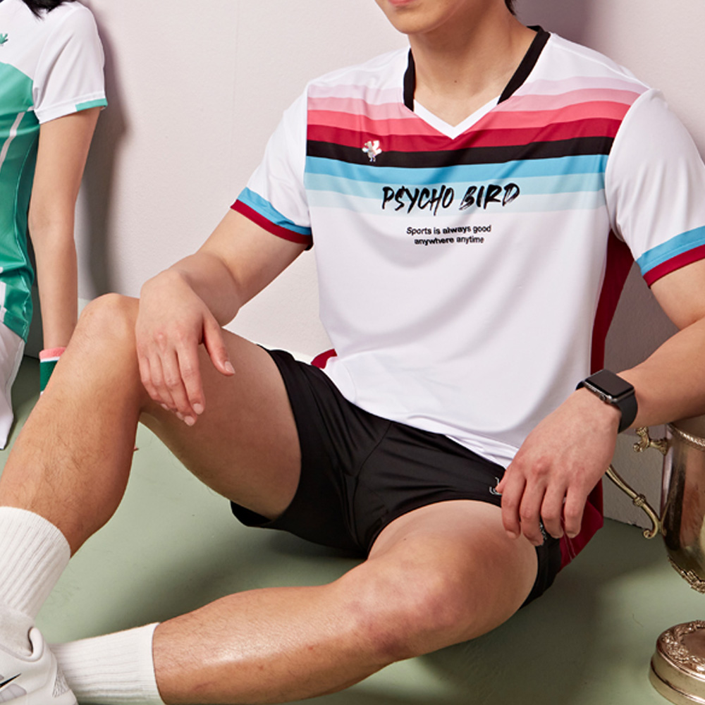 패기앤코 남성 싸이코버드 티셔츠 PSY-5004 남자 운동 스포츠 상의 운동복